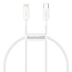 Baseus Superior CATLYS-02 USB-C -> Lightning laadimiskaabel 20W / PD / 0.25 cm valge
