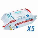 Niisked antibakteriaalsed salvr&auml;tikud Naturelle Super Pack, 5 x 120 tk