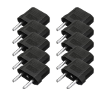 Vahelduvvooluadapter / &uuml;leminek USAst ELi (2,5 / 250 V, 10 A, 40x35x14 mm, 10 g) - 10 &uuml;hikut