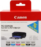CANON PGI-550/CLI-551 PGBK/C/M/Y/BK/GY M
