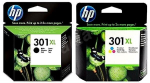 Originaal tintide komplekt HP 301XL Black + HP 301XL TriColor