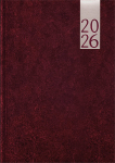 P&auml;ev A5, k&otilde;vak&ouml;ide, lederiinist kaaned (TUMEPUNANE), Day A5, Teacher's book, leatherine covers (dark red)