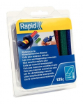 V&auml;rvilised liimipulgad blisterpakendis RAPID Oval, 9,5 mm, 125 g