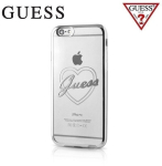Kaitse&uuml;mbris GUESS Signature Heart sobib Apple iPhone 7 4.7", l&auml;bipaistev/h&otilde;bedane