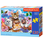 Pusle 120 Kittens with Flowers 13524