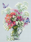 Tikkimiskomplekt Magic Needle "Phlox and Yarrow" 100-081