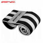 Treeningkumm SportVida Fitness & Crossfit Hip Band, 40x7,6 cm, must
