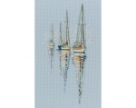 Ristpistes tikkimiskomplekt "Soola, tuule ja p&auml;ikese maitse" 14 cm x 26 cm, RTO