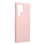 Telefoni&uuml;mbris Mercury Silicone Case Samsung Galaxy S22 Ultra, roosa liivav&auml;rv