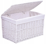Punutud kast 66x40x40 cm - 105L - valge