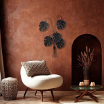 Metallist seinadekoratsioon, 60 x 100 x 12 cm