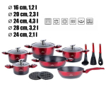 Kivimassist kastrulite komplekt 8520, 15-osaline