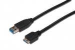 Digitus AK-300117-003-S, USB-A/Micro USB-B, 0.25 m