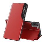 Eco Leather View Case elegant bookcase type case with kickstand for Samsung Galaxy S21+ 5G (S21 Plus 5G) red (Red)