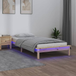 vidaXL LED-voodiraam, 100 x 200 cm, m&auml;nnipuit