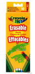 CRAYOLA 10 pliiatsit kustutuskummiga