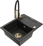 Graniidist k&ouml;&ouml;givalamu Mexen Enzo koos segisti ja sifooniga, Metallic black/silver+Black/Gold