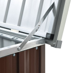 vidaXL aia hoiukast, pruun, 171 x 99 x 93 cm