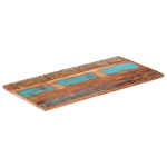 vidaXL ristk&uuml;likukujuline lauaplaat 60x140 cm 25&ndash;27 mm taastatud puit