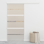 vidaXL l&uuml;kanduks, pehmed piirajad, ESG-klaas ja alumiinium 90 x 205 cm