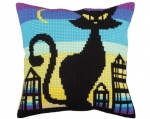 Tikkimiskomplekt padi "Must graatsia" Collection D'Art 40x40cm