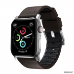 Active Strap Pro - 44mm/42mm | Mocha Brown Active Leather | Silver Hardware