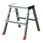 Kahepoolne redel Krause Treppy, 2 astet