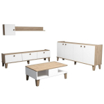 Elutoa m&ouml;&ouml;blikomplekt Kalune Design Sumer G7020, pruun/valge