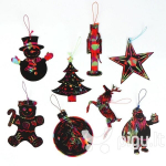 Kraapekaardid j&otilde;ulupuu kaunistamiseks, komplekt 24 tk