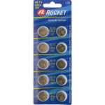 Rocket Alkaline aku LR44 A76 AG13, 10 tk.