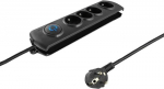 &Uuml;lekaitse - Qoltec - CA 230 V - 3680 Watt - 4 &uuml;hendust - 1.5 m - Must