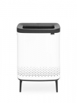 Pesukast Bo Brabantia, 2 x 45 l, valge