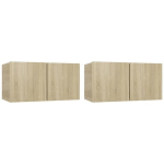 vidaXL seina telerikapid 2 tk, Sonoma tamm 60 x 30 x 30 cm