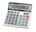Kalkulaator Citizen CT 555W, valge, Must