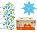 Laste FFP2 mask lastele &uuml;le 3 aasta 25tk FFP2 NR Valve Free
