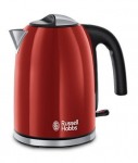 Teevesi - RUSSELL HOBBS - 20412-70 - Punane - 2400W - 1,7L - Kiire keemistemperatuuriga tsoonid - Kalkumoodustiste vastane filter