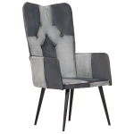 vidaXL tugitool, hall, ehtne nahk