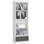 Riiul NORE CLP R 60cm, valge/hall