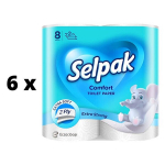 WC paber SELPAK comfort, 8 tk., 2 kihti. x 6 tk. pakett