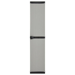 Aia hoiukapp 3 riiuliga vidaXL, hall ja must, 34 x 40 x 168 cm