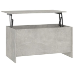 Kohvilaud vidaXL, betoonhall, 102 x 55,5 x 52,5 cm, tehispuit