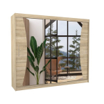 Riidekapp Diego, helepruun