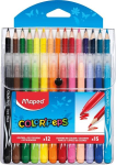 Viltpliiatsid ja v&auml;rvipliiatsid ColorPeps Jungle, 12 v&auml;rvi+15 v&auml;rvi