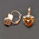 Naiste k&otilde;rvar&otilde;ngad DiamondSky &bdquo;Vintage V Light Colorado Topaz Shimmer&ldquo; koos Swarovski kristallidega