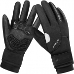 Inbike geelkattega puuvillased talvekindad, veekindlad, mustad, L