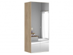 Riidekapp BRW Flex, pruun