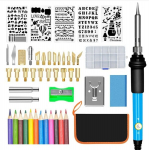 Puidu, vineer graveerimise komplekt, 47 tk