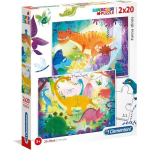 Pusle Clementoni dinosaurused, 2 x 20 tk