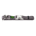 Koerusekaelus - HUNTER - Vario Basic Alu-Strong - Nailon - Alumiiniumist klamber - Must, 30-45 cm