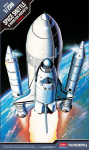 Liimitav mudel Academy 12707 SPACE SHUTTLE WITH BOOSTER ROCKET 1/288